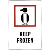 "Keep Frozen" Special Handling Labels, 6" L x 4" W, Red on White Auto Electric Service Ltd.