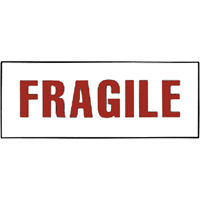 &eacute;tiquettes pour traitement sp&eacute;cial Fragile, 6" lo x 2" la, Rouge/blanc Auto Electric Service Ltd.