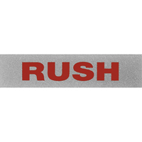 &eacute;tiquettes pour traitement sp&eacute;cial Rush, 5" lo x 2" la, Noir/rouge Auto Electric Service Ltd.