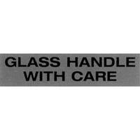 &eacute;tiquettes pour traitement sp&eacute;cial Glass Handle with Care, 5" lo x 2" la, Noir/rouge Auto Electric Service Ltd.