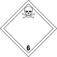 TDG Shipping Labels, Class 6.1, Toxic Substances, Vinyl Auto Electric Service Ltd.