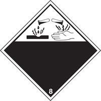 TDG Shipping Labels, Class 8, Corrosives, Vinyl Auto Electric Service Ltd.
