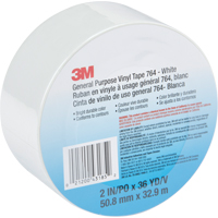 General Purpose Vinyl Tape 764, 48 mm (2") W x 32.9 m (108') L, White Auto Electric Service Ltd.