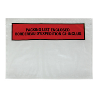 Packing List Envelope, 7" L x 5-1/2" W, Backloading Style Auto Electric Service Ltd.