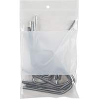 Sacs en poly avec espace inscriptible blanc, Refermable, 6" x 4", 2 mils Auto Electric Service Ltd.