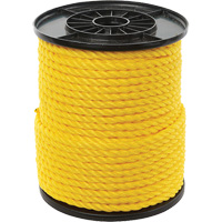 3/8" Yellow Twisted 3-Strand Rope, Polypropylene, 250' Auto Electric Service Ltd.