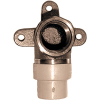 Coude applique 90° monobloc, Noeud x FPT, Laiton/PVC-C, 3/4" Auto Electric Service Ltd.