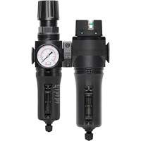 Manual Drain Filter, Regulator & Coalescing Filter with Metal Bowl Modulair 300, 1/4" NPT, 250 PSI, 5.1 fl. oz. Capacity Auto Electric Service Ltd.