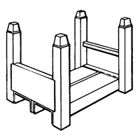 Portable Stacking Racks, 15" W x 22" D, 5600 lbs. Capacity Auto Electric Service Ltd.