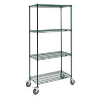 Wire Shelf Cart, Epoxy Finish, 36" x 69" x 24", 800 lbs. Capacity Auto Electric Service Ltd.