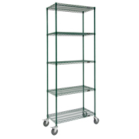 Wire Shelf Cart, Epoxy Finish, 36" x 92" x 24", 800 lbs. Capacity Auto Electric Service Ltd.