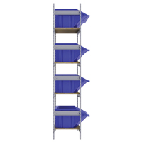 Wide Span Shelving with Jumbo Plastic Bins, Steel, Boltless, 800 lbs. Capacity, 66" W x 72" H x 18" D Auto Electric Service Ltd.