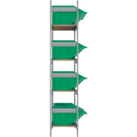 Wide Span Shelving with Jumbo Plastic Bins, Steel, Boltless, 800 lbs. Capacity, 66" W x 72" H x 18" D Auto Electric Service Ltd.
