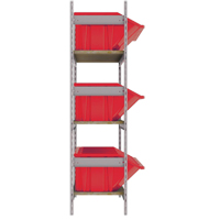&eacute;tag&egrave;res larges avec bacs g&eacute;ants en plastique, Acier, Sans boulons, Capacit&eacute; 800 lb, 66" la x 60" h x 18" p Auto Electric Service Ltd.