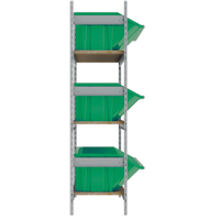 &eacute;tag&egrave;res larges avec bacs g&eacute;ants en plastique, Acier, Sans boulons, Capacit&eacute; 800 lb, 66" la x 60" h x 18" p Auto Electric Service Ltd.