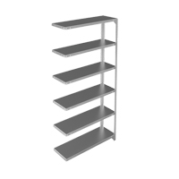 Shelving Unit, Galvanized Steel, Slotted Angle, 400 lbs. Capacity, 36" W x 72" H x 12" D Auto Electric Service Ltd.