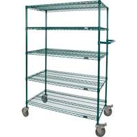 Wire Shelf Push Cart, Epoxy Finish, 36" x 69" x 24", 600 lbs. Capacity Auto Electric Service Ltd.