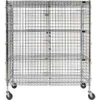 Security Cart, Chrome Plated, 60" x 69" x 24", 500 lbs. Capacity Auto Electric Service Ltd.