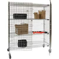 Security Cart, Chrome Plated, 60" x 69" x 24", 500 lbs. Capacity Auto Electric Service Ltd.