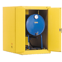 Drum Safety Cabinets, 400 lbs. Cap., Yellow Auto Electric Service Ltd.