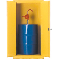 Drum Safety Cabinets, 55 US gal. Cap., Yellow Auto Electric Service Ltd.