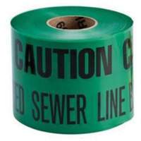 "Buried Sewer Line" Identoline&reg; Underground Warning Tape, 6" W x 1000' L, Black on Green Auto Electric Service Ltd.