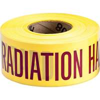 Ruban pour barricade, Anglais, 3" la x 200' lo, 3 mils, Magenta/jaune Auto Electric Service Ltd.