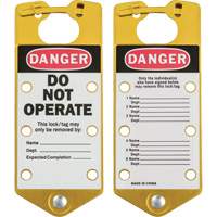 Labeled Lockout Hasps, Yellow Auto Electric Service Ltd.