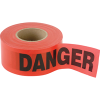 Standard Smaller Barricade Tape, English, 3" W x 300' L, 2 mils, Black on Red Auto Electric Service Ltd.