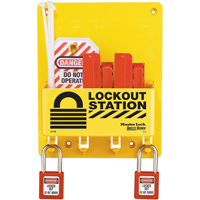 Compact Lockout Station, Thermoplastic Padlocks, 4 Padlock Capacity, Padlocks Included Auto Electric Service Ltd.