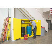 Armoires Sure-Grip EX pour entreposage de barils &agrave; la verticale, Capacit&eacute; de 110 gal. US, 2 barils, Jaune Auto Electric Service Ltd.