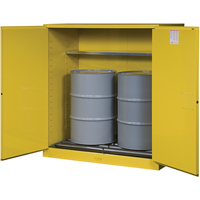 Armoires Sure-Grip EX pour entreposage de barils &agrave; la verticale, Capacit&eacute; de 110 gal. US, 2 barils, Jaune Auto Electric Service Ltd.