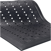 Tapis Cushion Station, &agrave; fentes, 3-1/5' x 5-3/10' x 9/16", Noir, Nitrile Auto Electric Service Ltd.