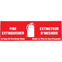&eacute;tiquette  Fire Extinguisher / Extincteur d'incendie , 2" x 6", Vinyle, Bilingue avec pictogramme Auto Electric Service Ltd.