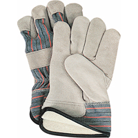 Winter-Lined Fitters Gloves, Large, Split Cowhide Palm, Cotton Fleece Inner Lining Auto Electric Service Ltd.