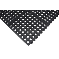 Anti-Fatigue Link Matting, Honeycomb, 3' x 3' x 1/2", Black, Natural Rubber Auto Electric Service Ltd.