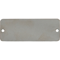 &eacute;tiquettes vierges, Acier inoxydable, 2" la x 1" h Auto Electric Service Ltd.