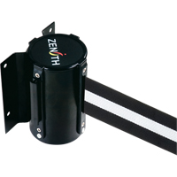 Wall Mount Barrier, Steel, Screw Mount, 7', Black/White Tape Auto Electric Service Ltd.
