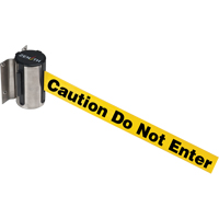 Wall Mount Barrier, Steel, Screw Mount, 7', Yellow Tape Auto Electric Service Ltd.