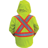 Hi-Vis FR/PU Safety Rain Jackets, Small, High Visibility Lime-Yellow Auto Electric Service Ltd.