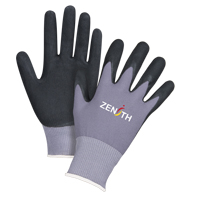 Gants ZX-1 de premi&egrave;re qualit&eacute; compatibles avec les &eacute;crans tactiles, 8/Moyen, R&ecirc;vetement Nitrile/Mousse de nitrile, Calibre 15, Enveloppe en Nylon Auto Electric Service Ltd.