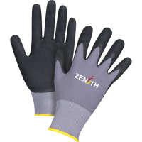 Gants ZX-1 de premi&egrave;re qualit&eacute; compatibles avec les &eacute;crans tactiles, 11/2T-Grand, R&ecirc;vetement Nitrile/Mousse de nitrile, Calibre 15, Enveloppe en Nylon Auto Electric Service Ltd.