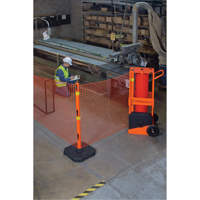 Portable Safety Zone, 100' L, Steel, Orange Auto Electric Service Ltd.