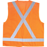 Traffic Safety Vest, High Visibility Orange, Medium, Polyester Auto Electric Service Ltd.