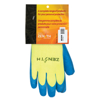 Gants haute visibilit&eacute; doubl&eacute;s d'acrylique de caoutchouc naturel, 7, R&ecirc;vetement Latex de caoutchouc, Calibre 7, Enveloppe en Acrylique Auto Electric Service Ltd.