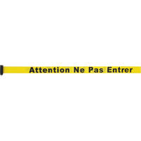 Cartouche de ruban pour assembler votre propre barri&egrave;re de contr&ocirc;le des foules, Attention ne pas entrer, 7', Ruban Jaune Auto Electric Service Ltd.