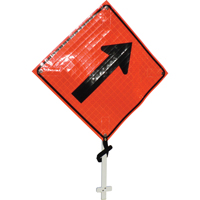 Right Diagonal Arrow Pole Sign, 24" x 24", Vinyl, Pictogram Auto Electric Service Ltd.