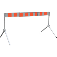 Street Barricade, A-Frame, 6' L x 5-1/2" H, Orange/White Auto Electric Service Ltd.