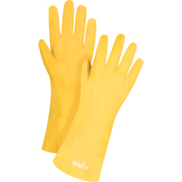 Rough-Finish Chemical-Resistant Gloves, Size 9, 14" L, PVC, Interlock Inner Lining, 47-mil Auto Electric Service Ltd.