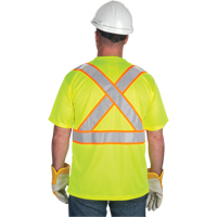 CSA Compliant T-Shirt, Polyester, Medium, High Visibility Lime-Yellow Auto Electric Service Ltd.